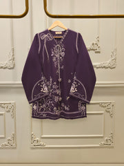 2 Piece - Embroidered Linen Suit WS00235