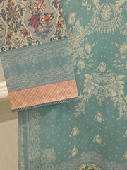 Digital Printed Embroidered Cambric Shirt S113137