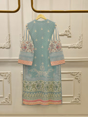 Digital Printed Embroidered Cambric Shirt S113137