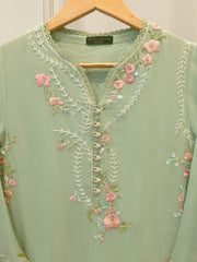 2 Piece - Pure Chiffon Embroidered Suit S113138