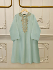 Pure Embroidered Sheesha Silk Shirt S113129