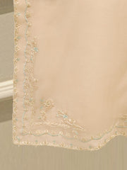 3 Piece - Pure Organza Embroidered Suit S113262