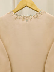3 Piece - Pure Organza Embroidered Suit S113262