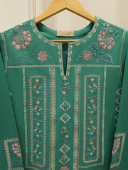 2 Piece - Embroidered Cambric Suit WS00250