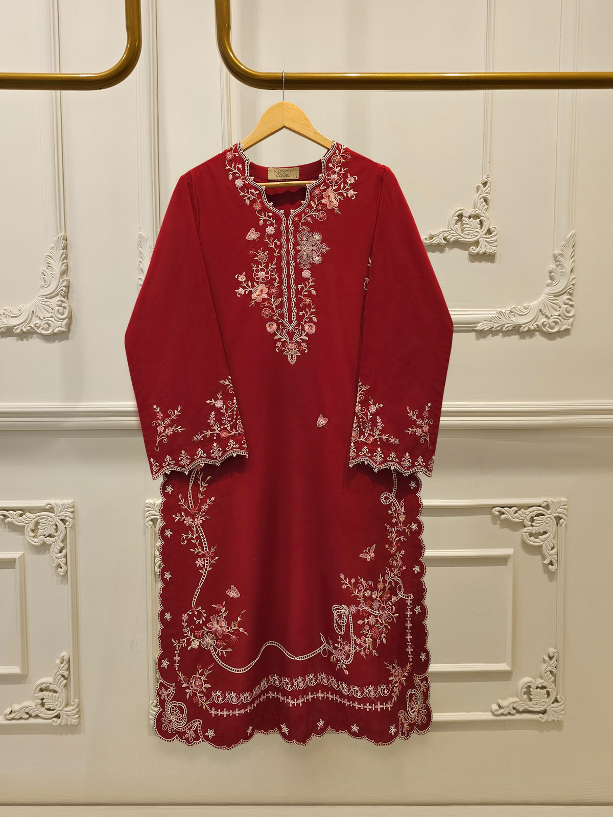 2 Piece - Embroidered Cambric Suit WS00251