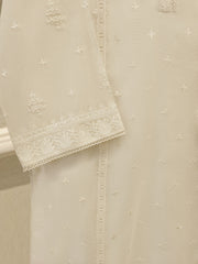 3 Piece - Pure Embroidered Cotton Net Suit S113438