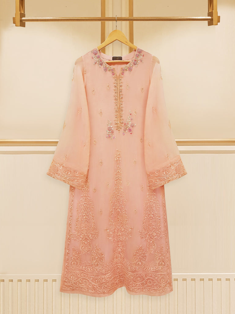 3 Piece - Embroidered Chiffon Suit S108616