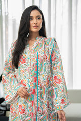 (Unstitched) 3 Piece - Pure Printed Cambric Suit FF-2119