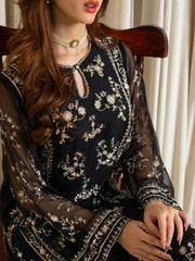 2 Piece - Embroidered Chiffon Suit S109839
