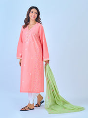 2 Piece - Pure Embroidered Cambric Suit S109856