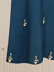3 Piece - Pure Raw Silk Embroidered Suit S109640
