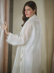3 Piece - Pure Cotton Net Embroidered Suit S110151