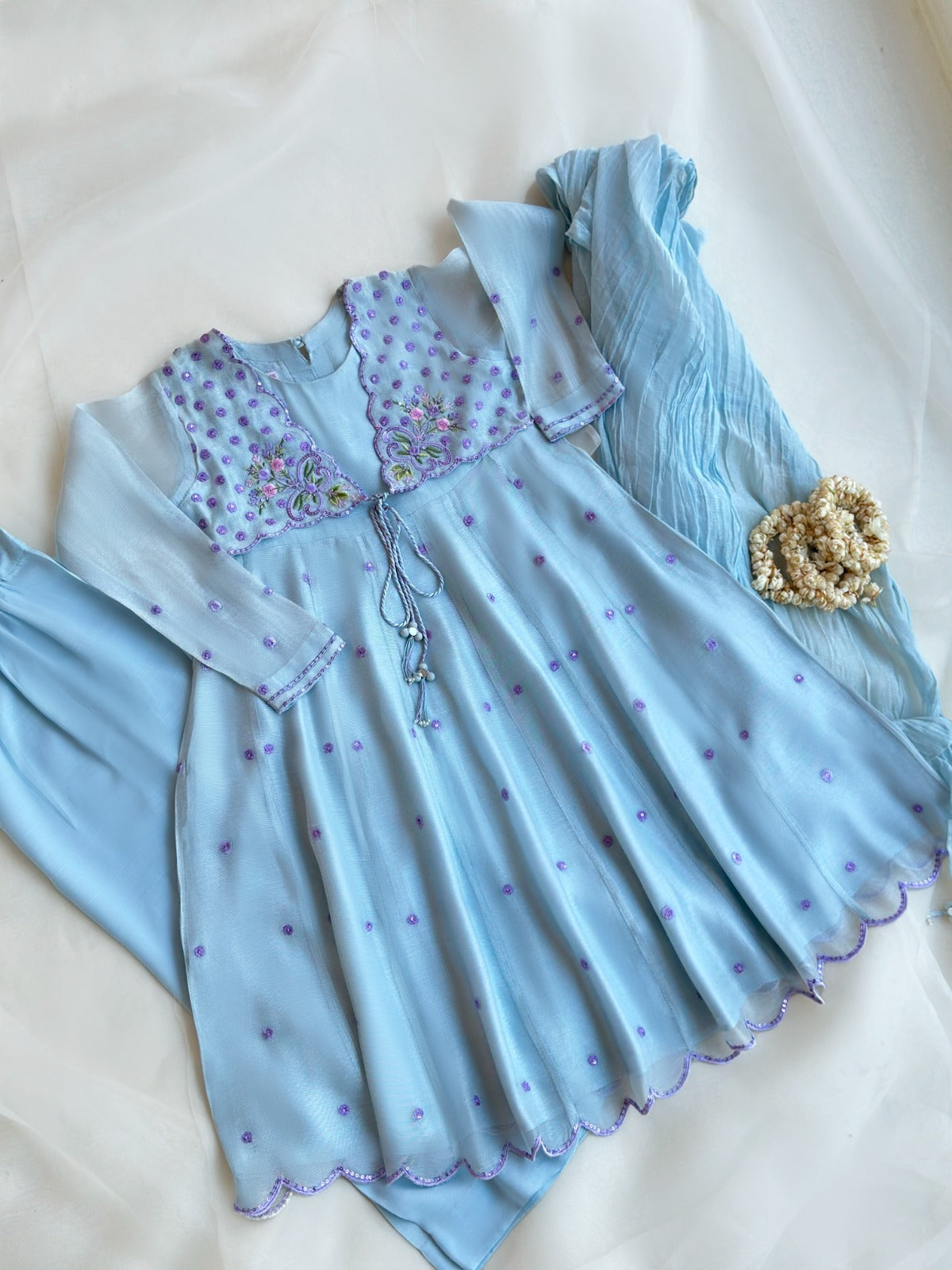 (Kids) 3 Piece - Pure Cotton Net Suit FKD-002