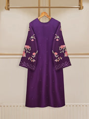 3 Piece - Pure Embroidered  Raw Silk Suit S110153
