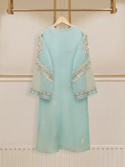 3 Piece - Pure Organza Embroidered Suit S110230