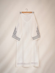 2 Piece - Embroidered Pure Swiss Voile Suit S110291