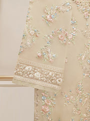2 Piece - Pure Organza Embroidered Suit S110426