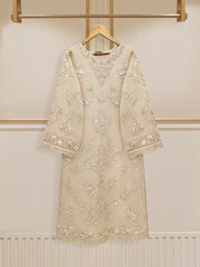 2 Piece - Pure Organza Embroidered Suit S110426