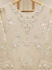 2 Piece - Pure Organza Embroidered Suit S110426
