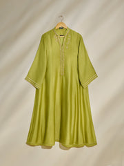 3 Piece- Pure Silk Net Embroidered Suit S110462
