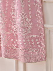 3 Piece - Pure Organza Embroidered Suit S110410