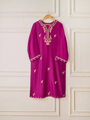2 Piece- Pure Silk Net Embroidered Suit S110435