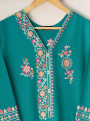 2 Piece - Embroidered Khaddar Suit S110754