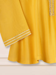 3 Piece - Pure Cotton Net Embroidered Suit S111234