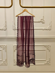 3 Piece - Pure Cotton Net Embroidered Suit S111793