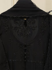3 Piece - Pure Chiffon Embroidered Frock S111882