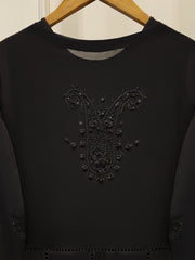3 Piece - Pure Chiffon Embroidered Frock S111882