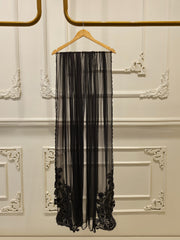 3 Piece - Pure Chiffon Embroidered Frock S111882