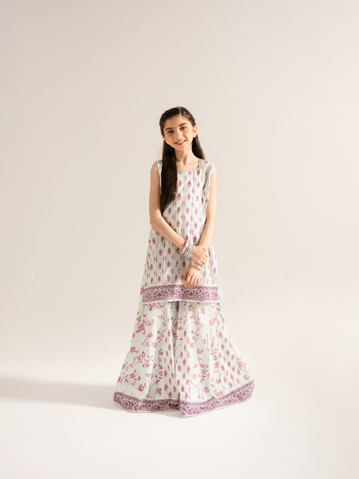 (Kids) - 2 Piece Digital Printed Lawn Suit FKD-032