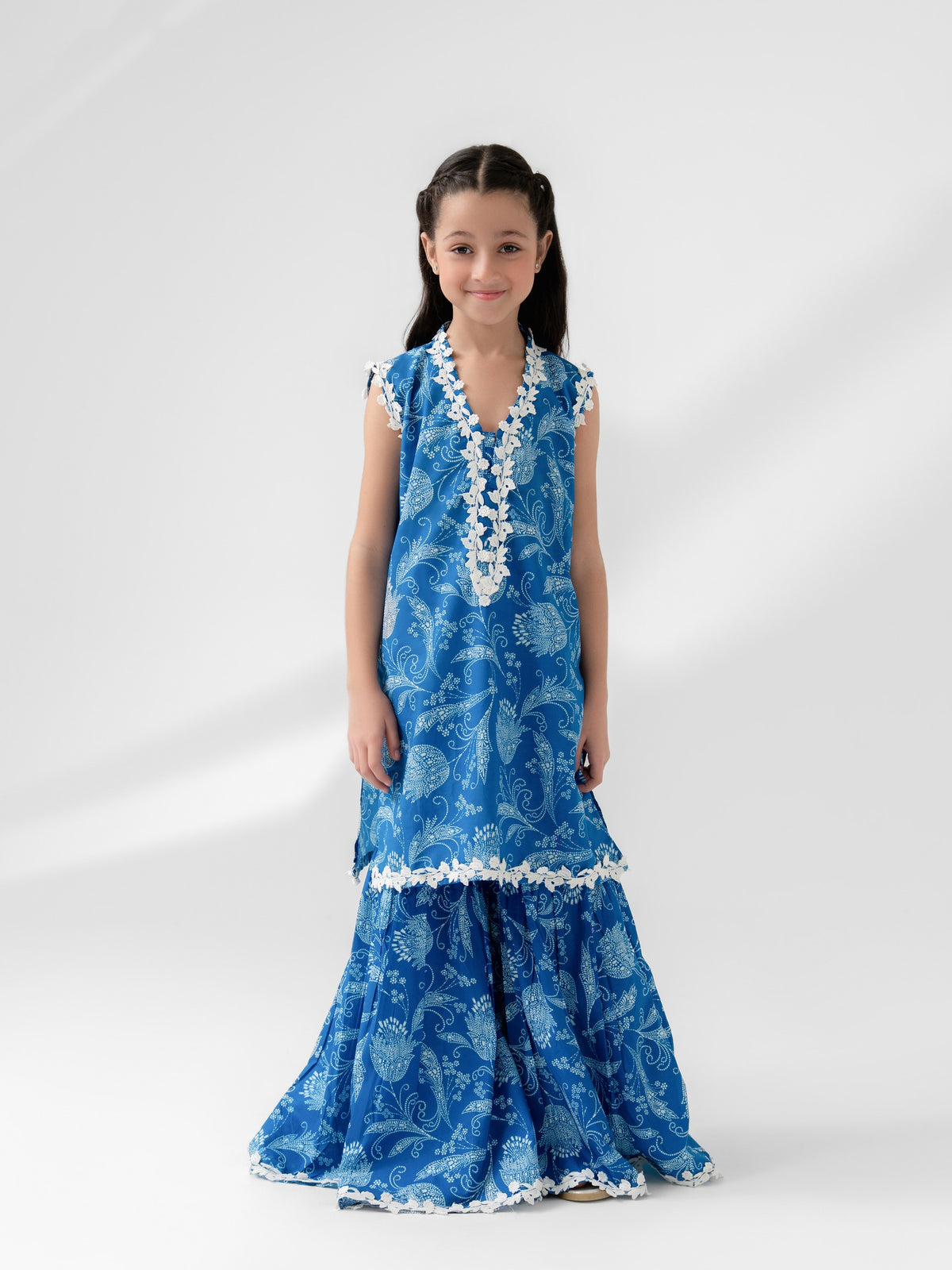 (Kids) - 2 Piece Digital Printed Lawn Suit FKD-063