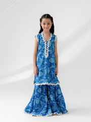 (Kids) - 2 Piece Digital Printed Lawn Suit FKD-063