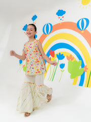 (Kids) - 2 Piece Digital Printed Lawn Suit FKD-033