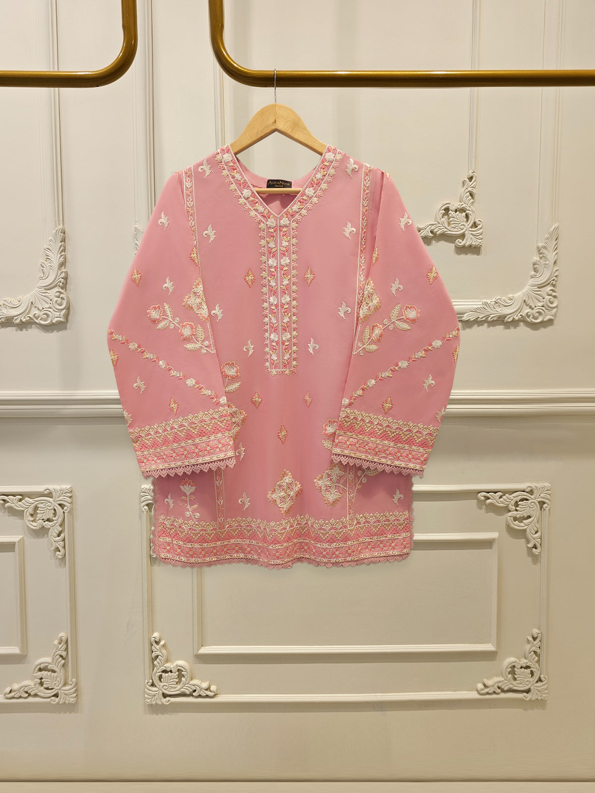 2 Piece - Embroidered Cambric Suit S112445