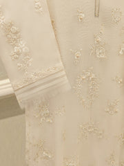 2 Piece - Pure Embroidered Cotton Net Suit S112453