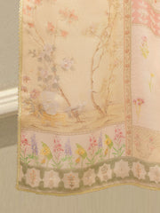 3 Piece - Pure Embroidered Cotton Net Suit S112478