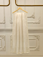 3 Piece - Pure Organza Embroidered Suit S112454