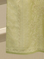 3 Piece-  Pure Embroidered Sheesha Silk Suit S112570