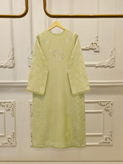 3 Piece-  Pure Embroidered Sheesha Silk Suit S112570