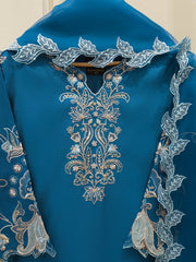 2 Piece- Pure Khaddi Silk Embroidered Suit S112698