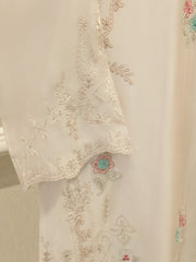 3 Piece-  Pure Embroidered Sheesha Silk Suit S112727