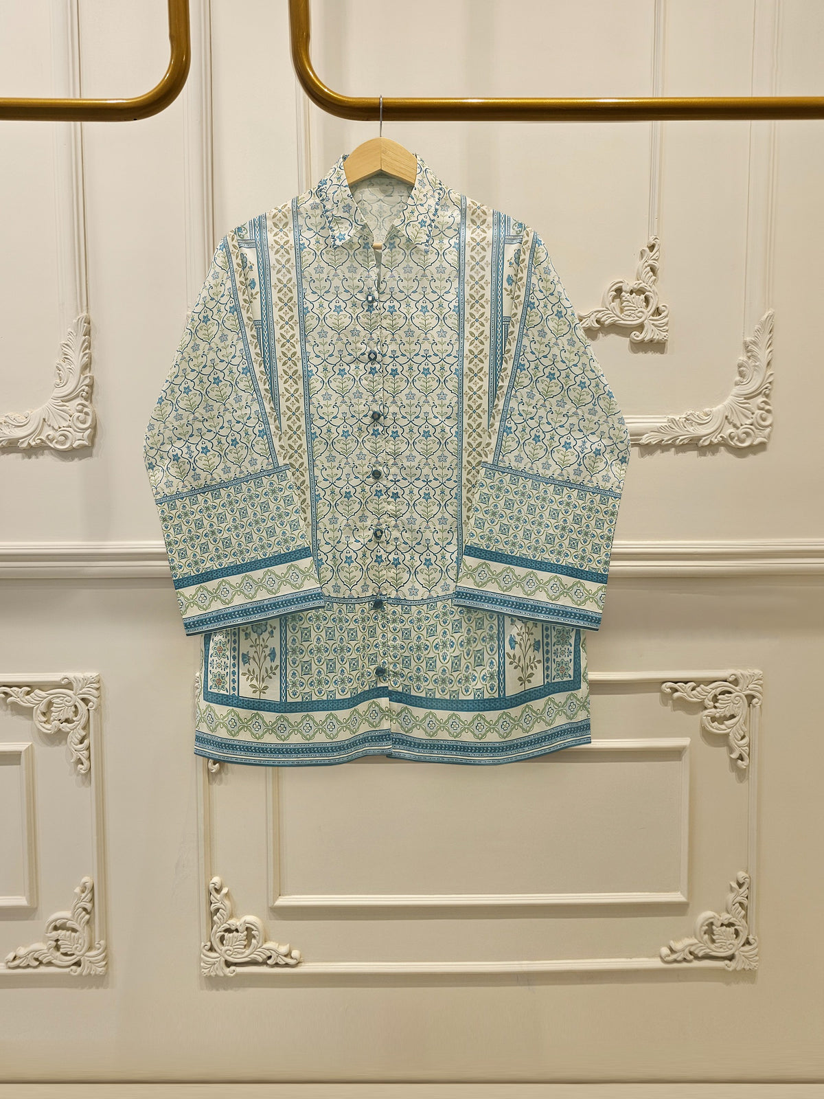 2 Piece - Digital Printed Embroidered Cambric Suit WS00070
