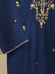 2 Piece-  Pure Embroidered Sheesha Silk Suit S112799