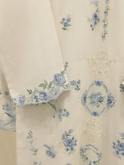 3 Piece - Embroidered Kora Cotton Suit  S112790