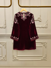 3 Piece - Embroidered Velvet Suit S112849