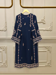 3 Piece - Pure Chiffon Embroidered Suit S112857