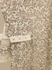 3 Piece - Hand Block Printed Kora Cotton Suit  S112945